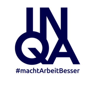 Logo INQA Hashtag macht Arbeit Besser
